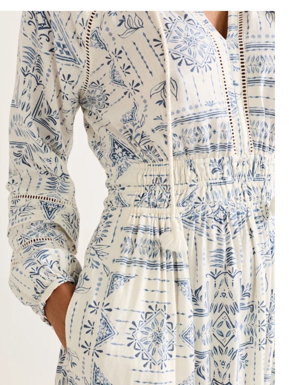 Pendleton WOMEN'S ATHENA MAXI DRESS, Blue Laurel Grove, Size Small, NWOT - Picture 7 of 12